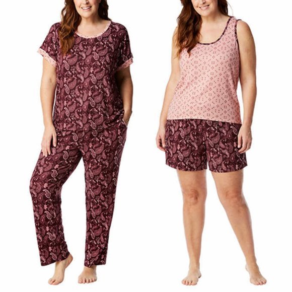 Lucky Brand Ladies' 4-Piece Pajama red Set - Picture 3 of 5